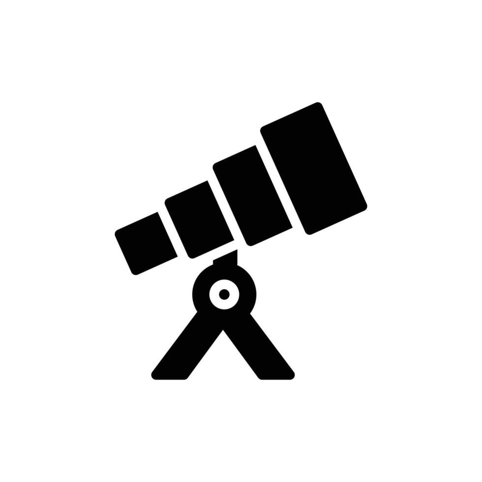 telescope icon solid style vector
