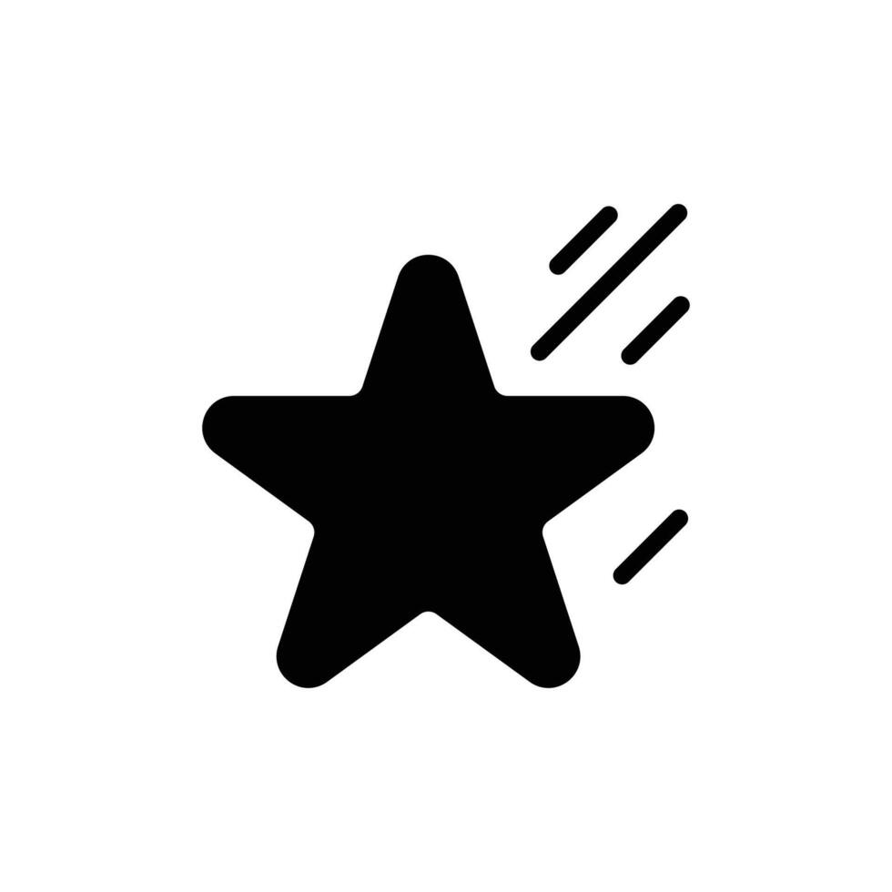 star icon solid style vector