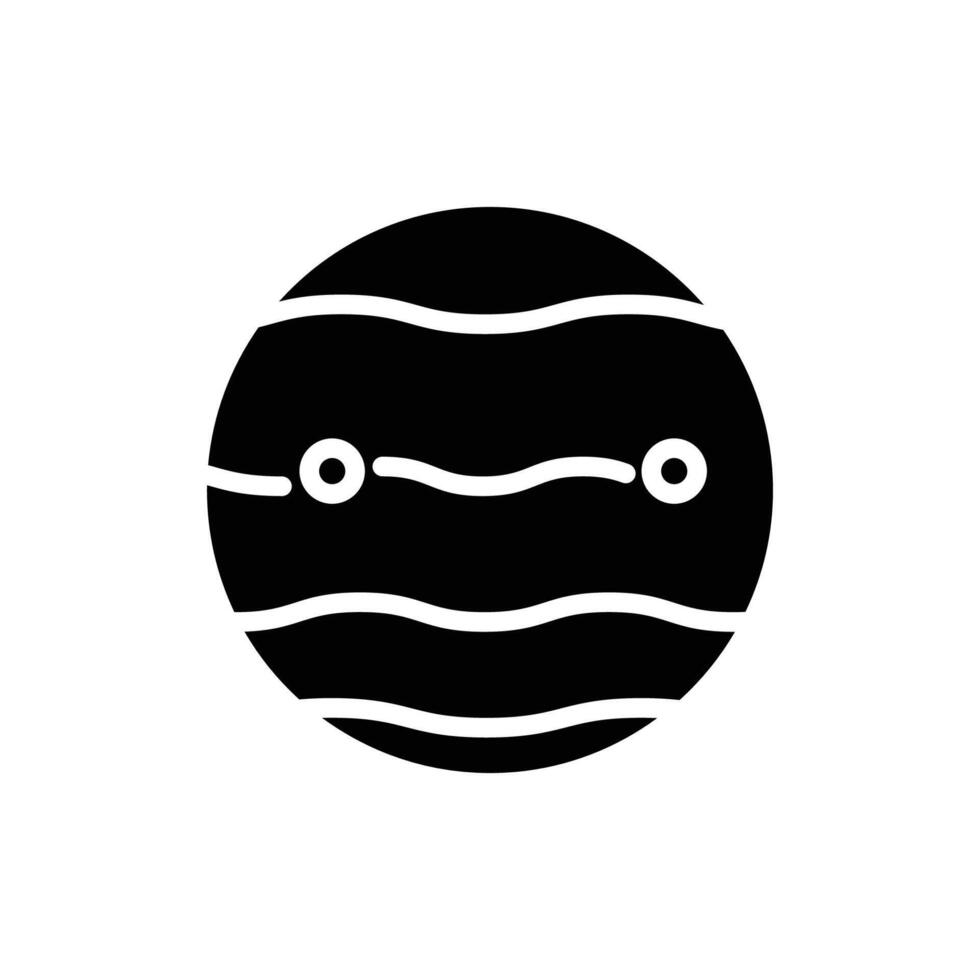 jupiter icon solid style vector