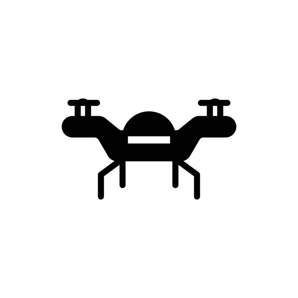 drone icon solid style vector
