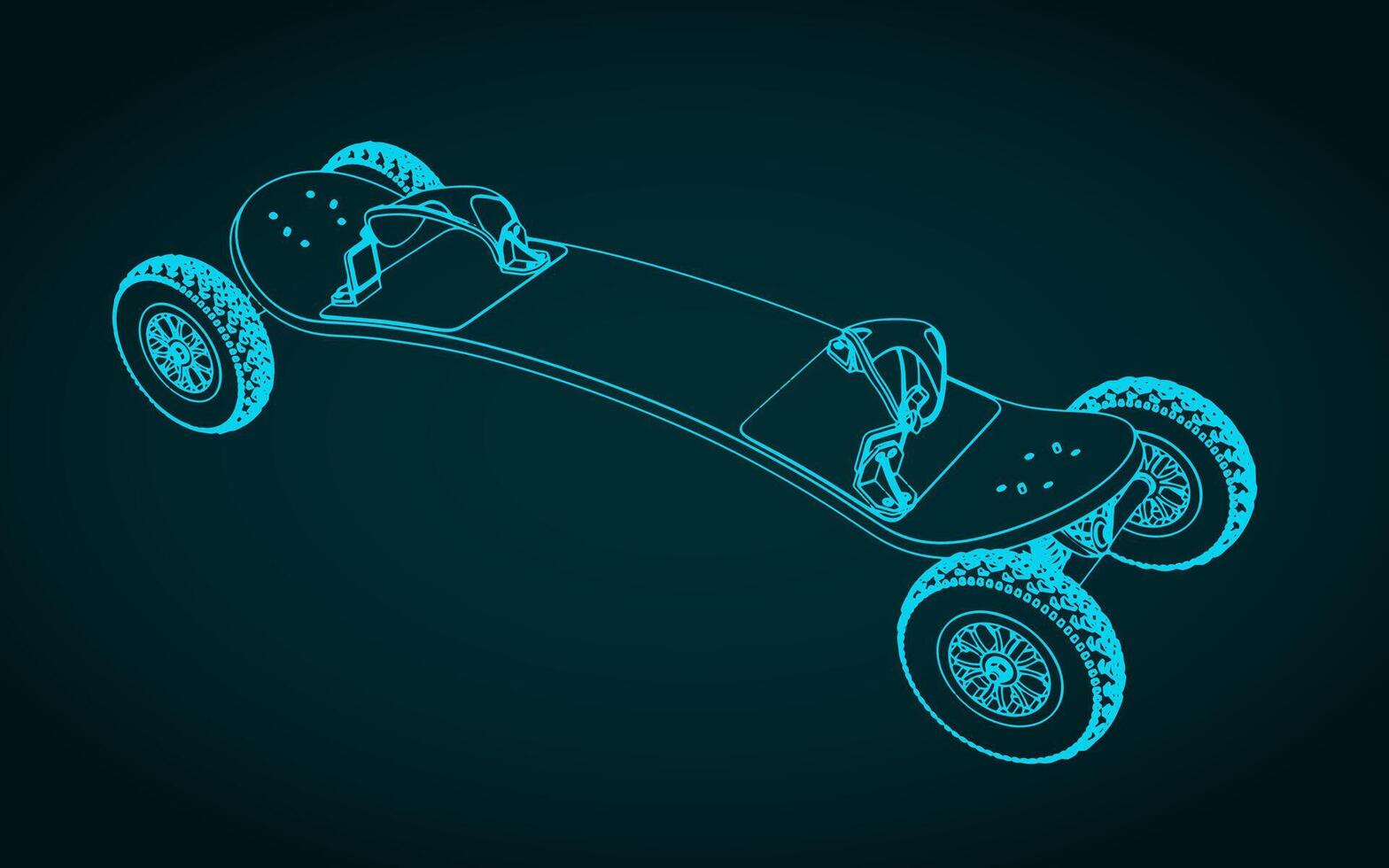 Mountain board illustration vector