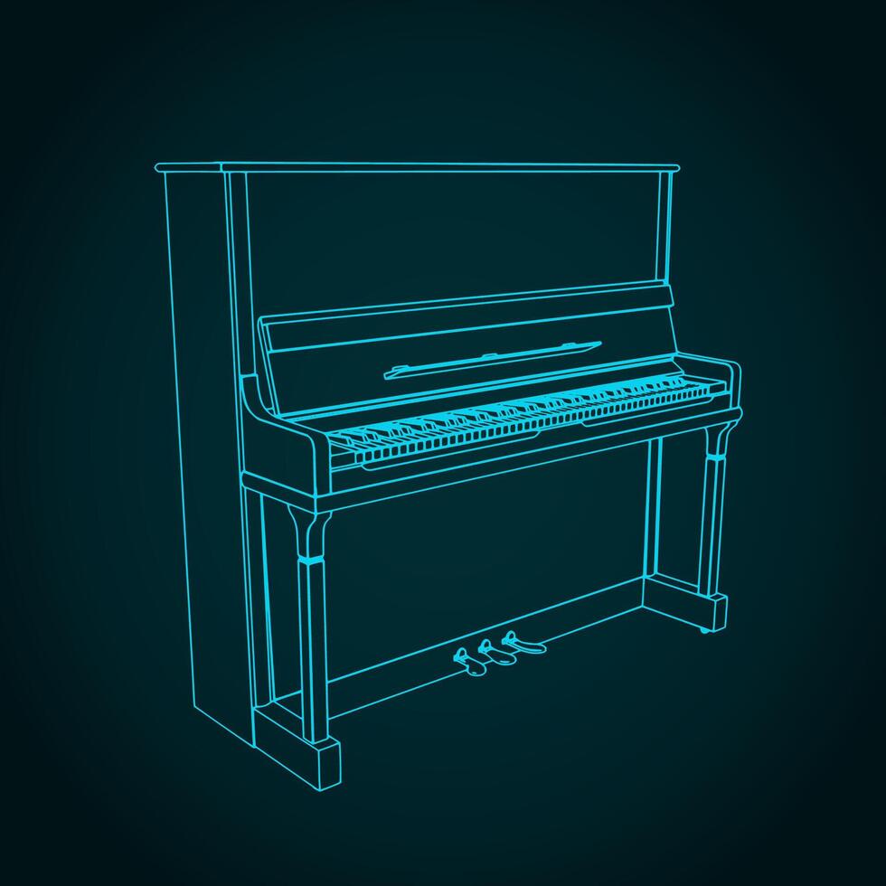 Piano classical instrument vector