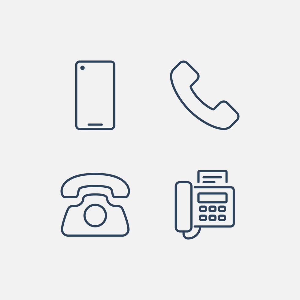 Phone Mobile Contact Icon vector