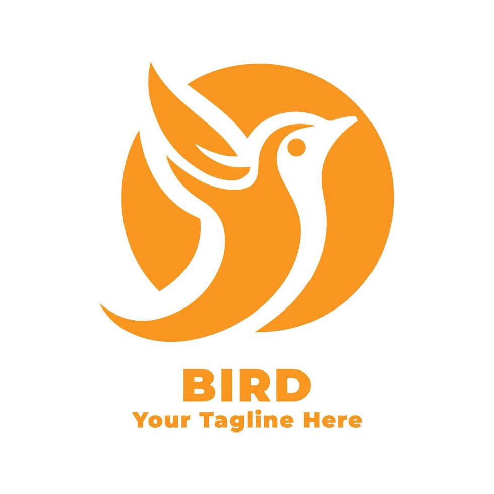 Logo Bird Simple Design Illustration vector