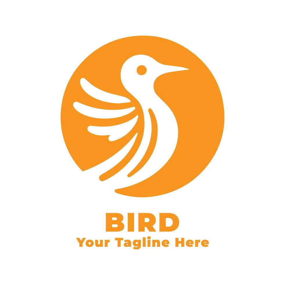 Simple Bird Logo Design vector