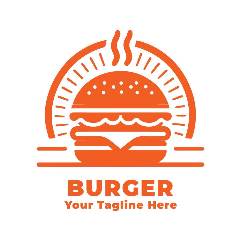 Logo Burger Simple Design vector