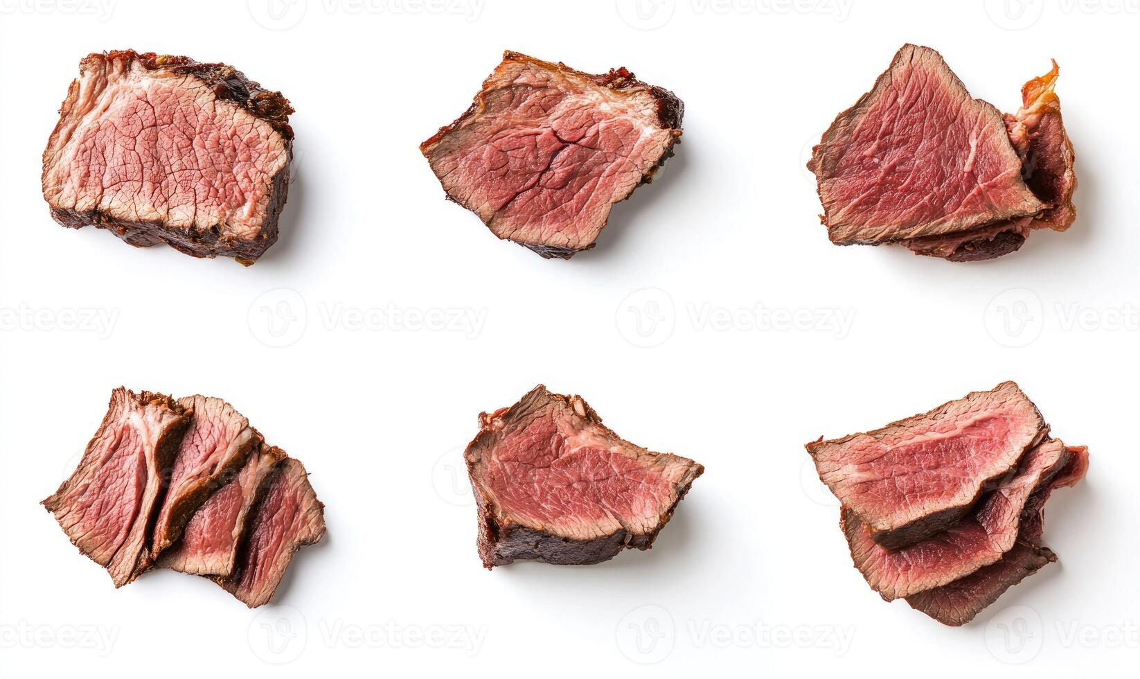 A variety of different cuts of meat, including beef, pork, and lamb photo