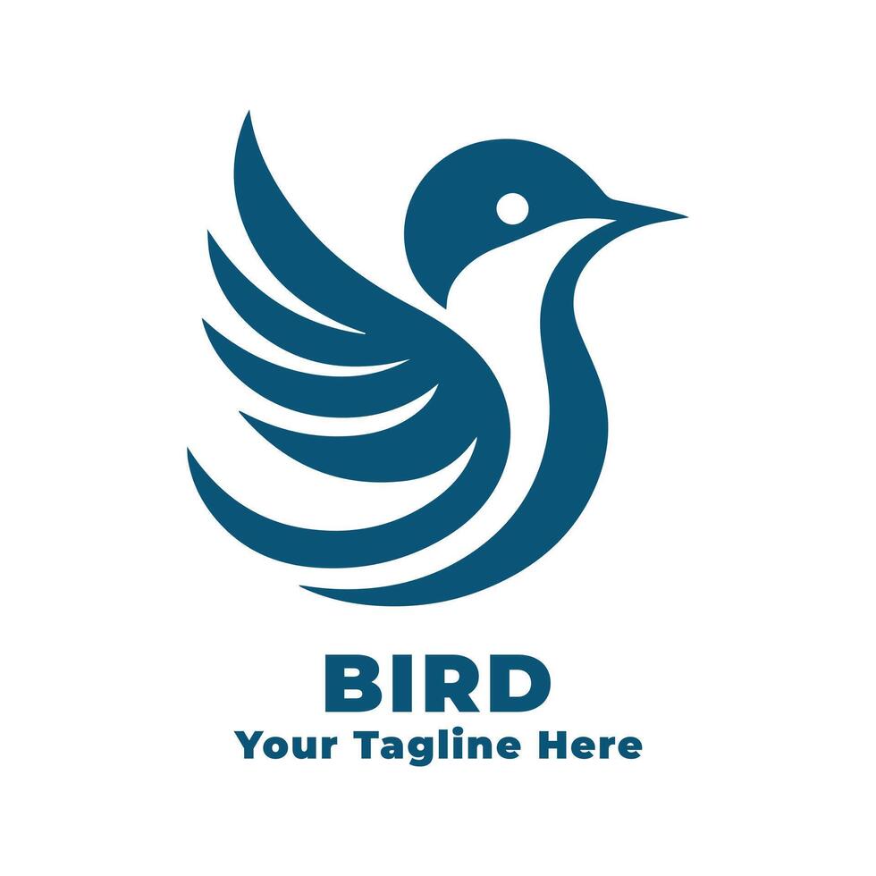 Logo Simple Bird Design vector