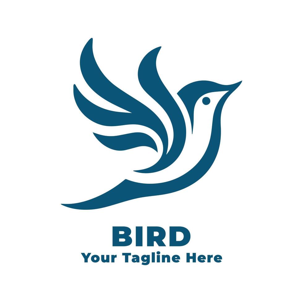 Logo Simple Bird Illustration vector