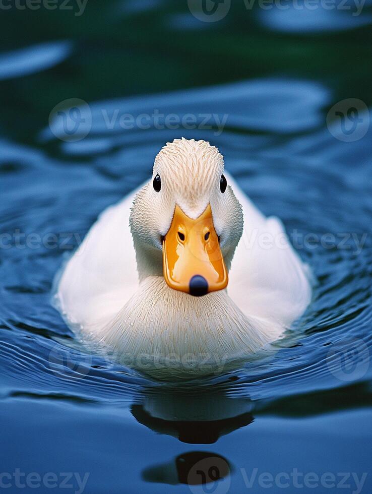 A duck with a yellow beak photo