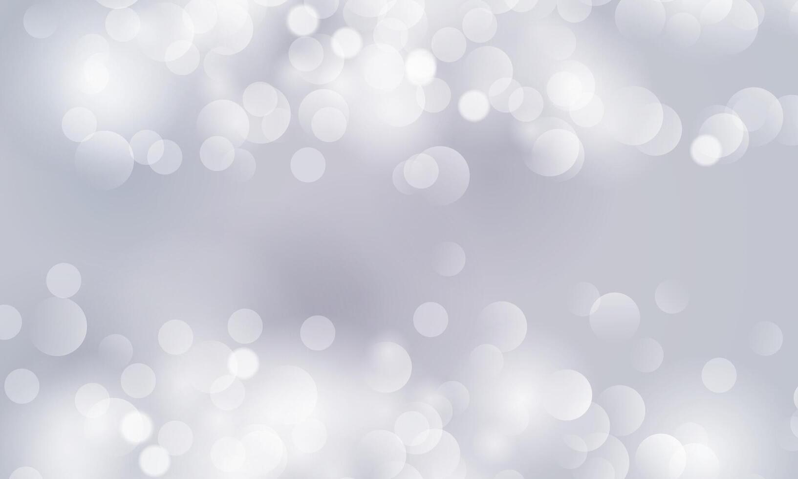 abstract soft white bokeh lights effect background. circle blur with copy space. vector
