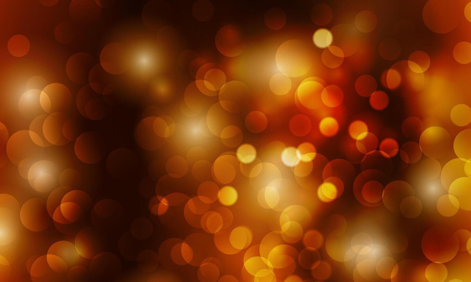 Abstract gold light dark background with bokeh effect. circle blur. soft gold. vector