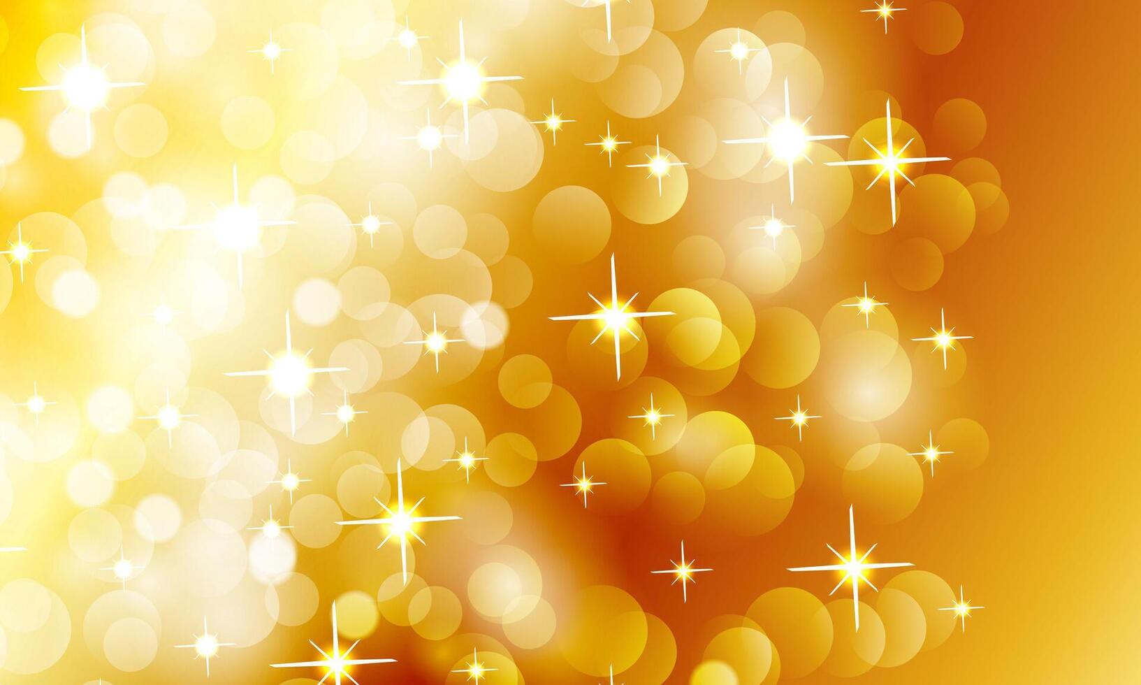 Abstract gold light background with bokeh effect. circle blur and sparkle. vector