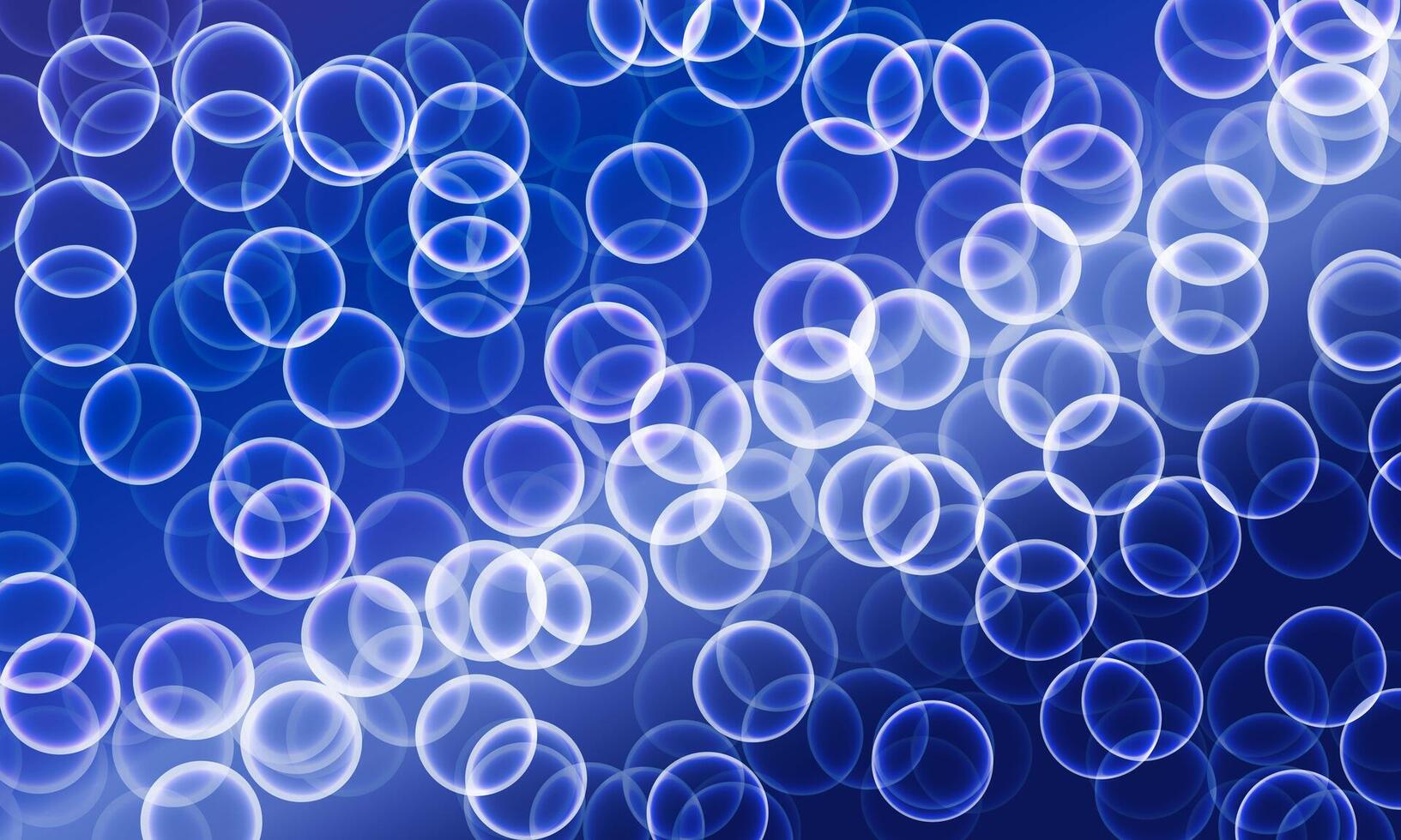 Abstract circle bubbles blue background. soft bubble. vector
