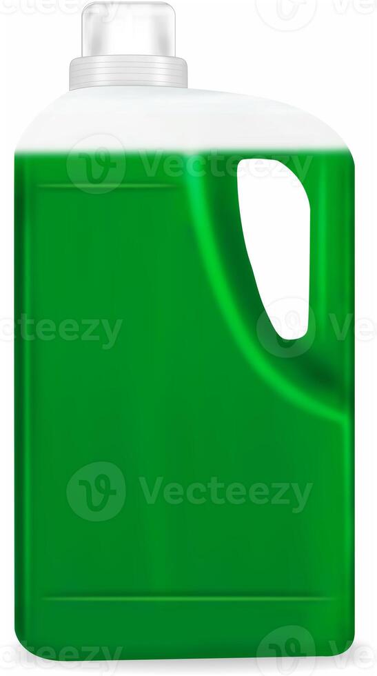 3d render large capacity transparent detergent bottle photo