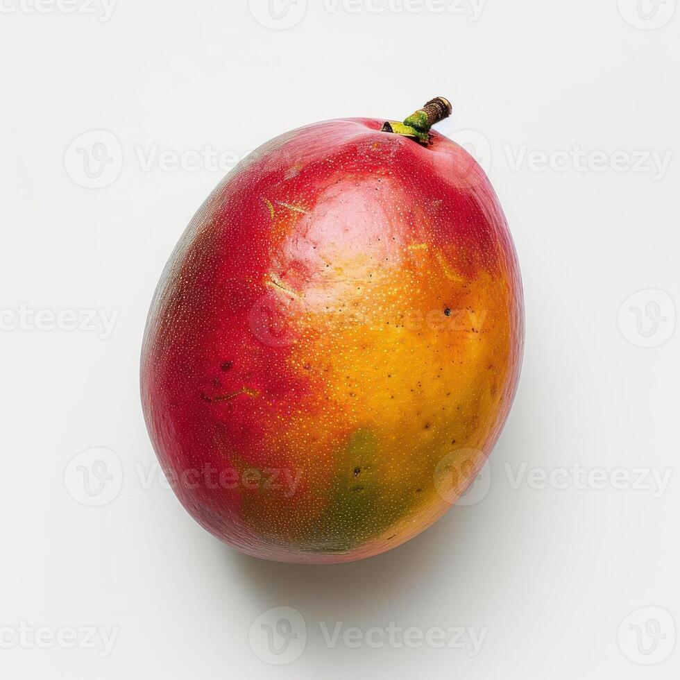 a close up of a pomegranate on a white background photo
