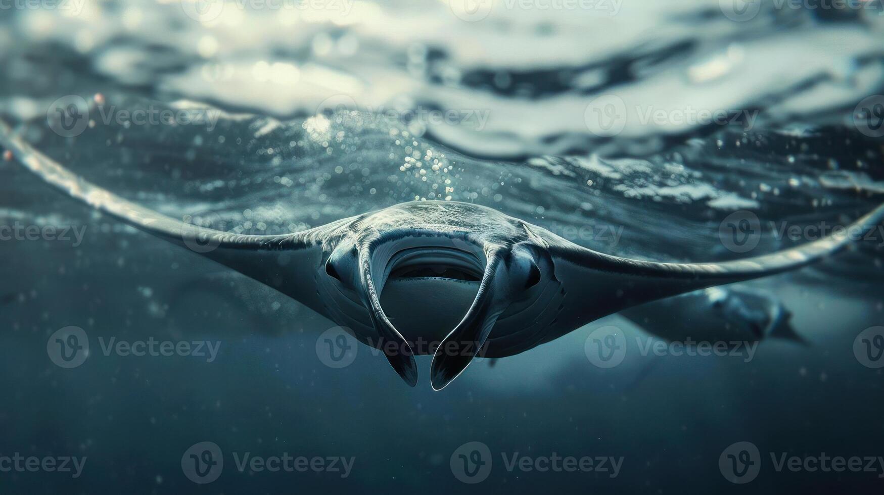 A close-up underwater photo of a jellyfish, showcasing its transparent body and trailing tentacles.