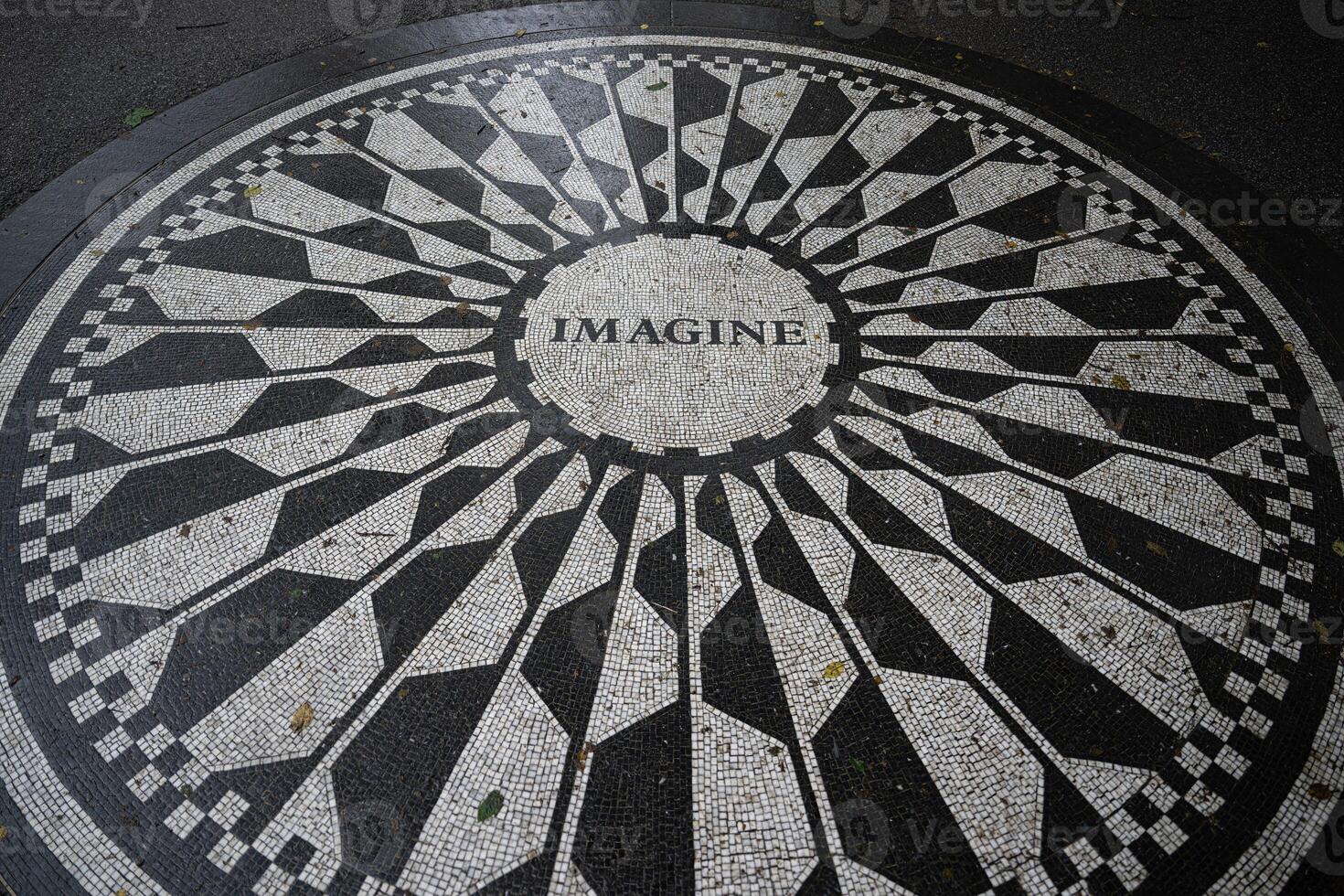 Imagine Mosaic in Strawberry Fields of Central Park in New York City photo