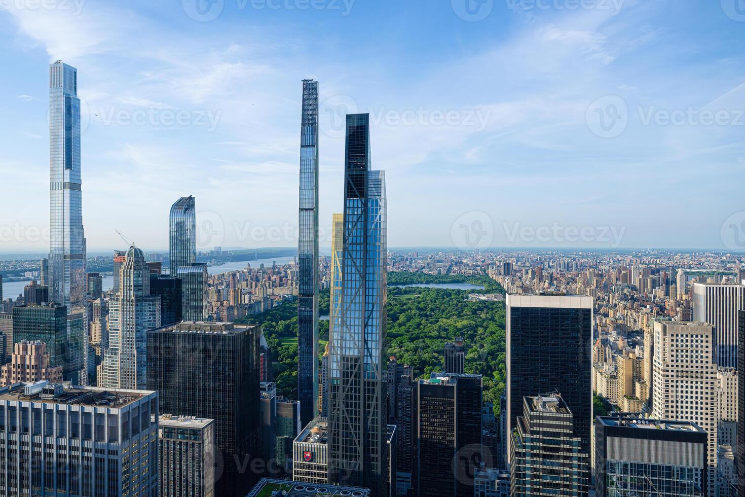 The aerial view from the viewing platform Top of the Rock, Rockefeller Center photo