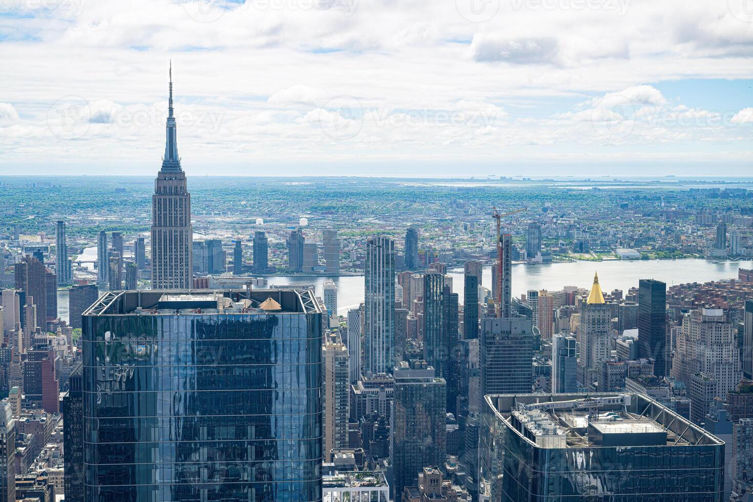 The aerial view from the viewing platform of The Edge in New York photo