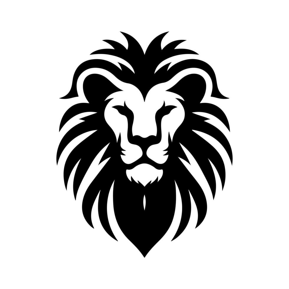 Sleek Lion Head Logo Design vector
