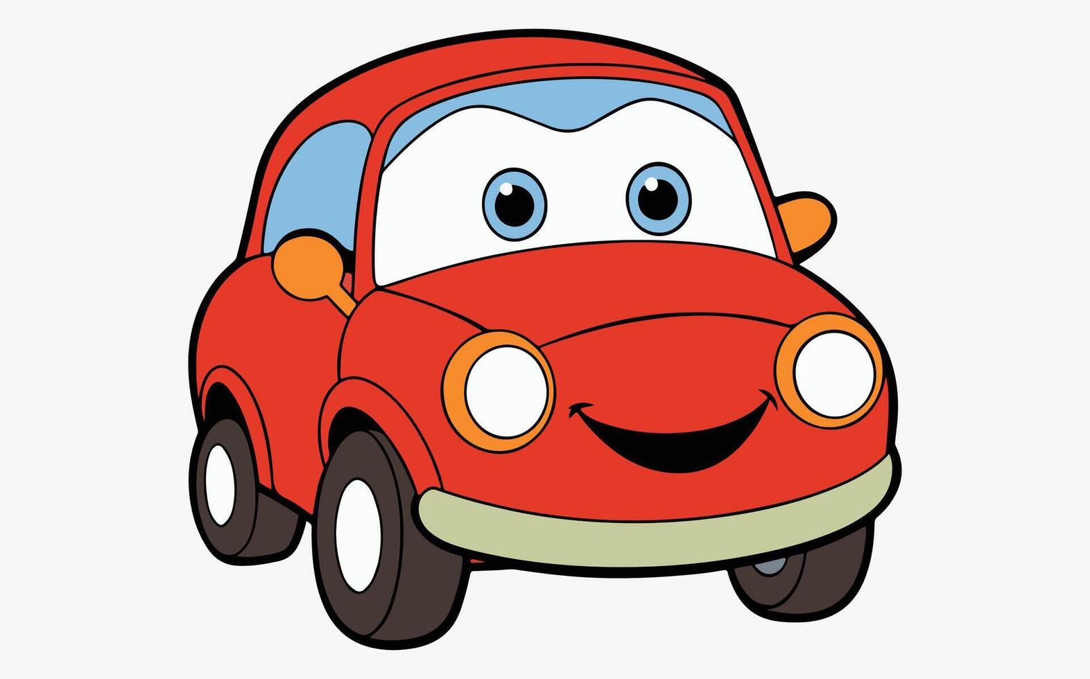 Cartoon race car image vector