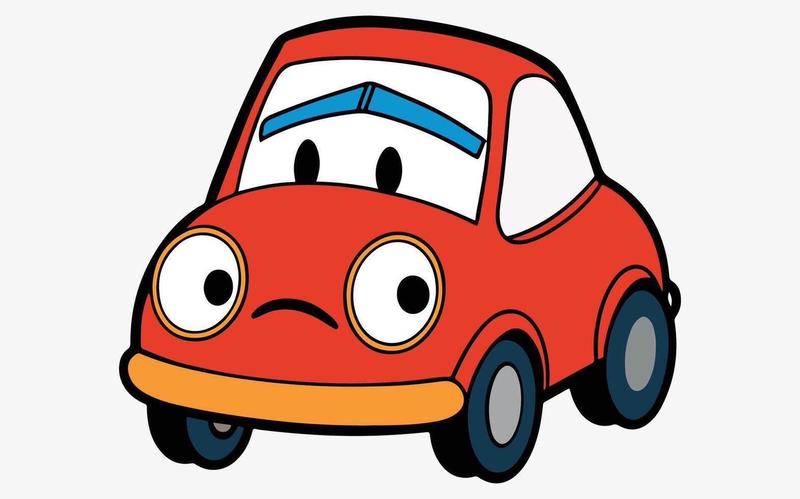 Car cartoon art image vector