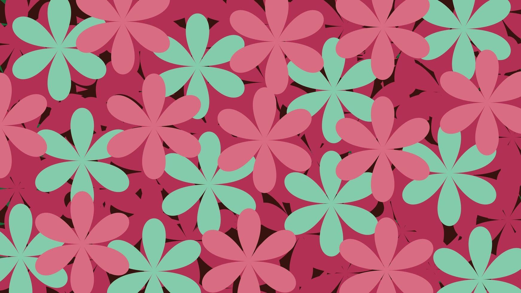 Pink and Green Paradise vector