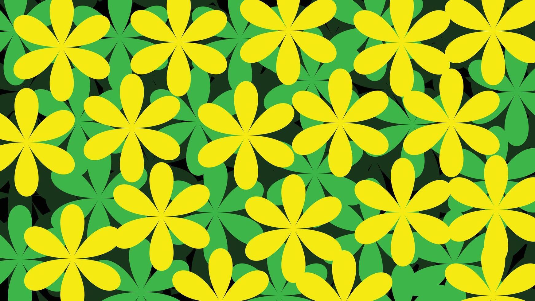Sunny Floral Fields vector