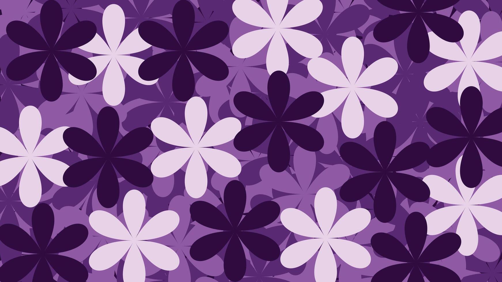 Purple Floral Reverie vector