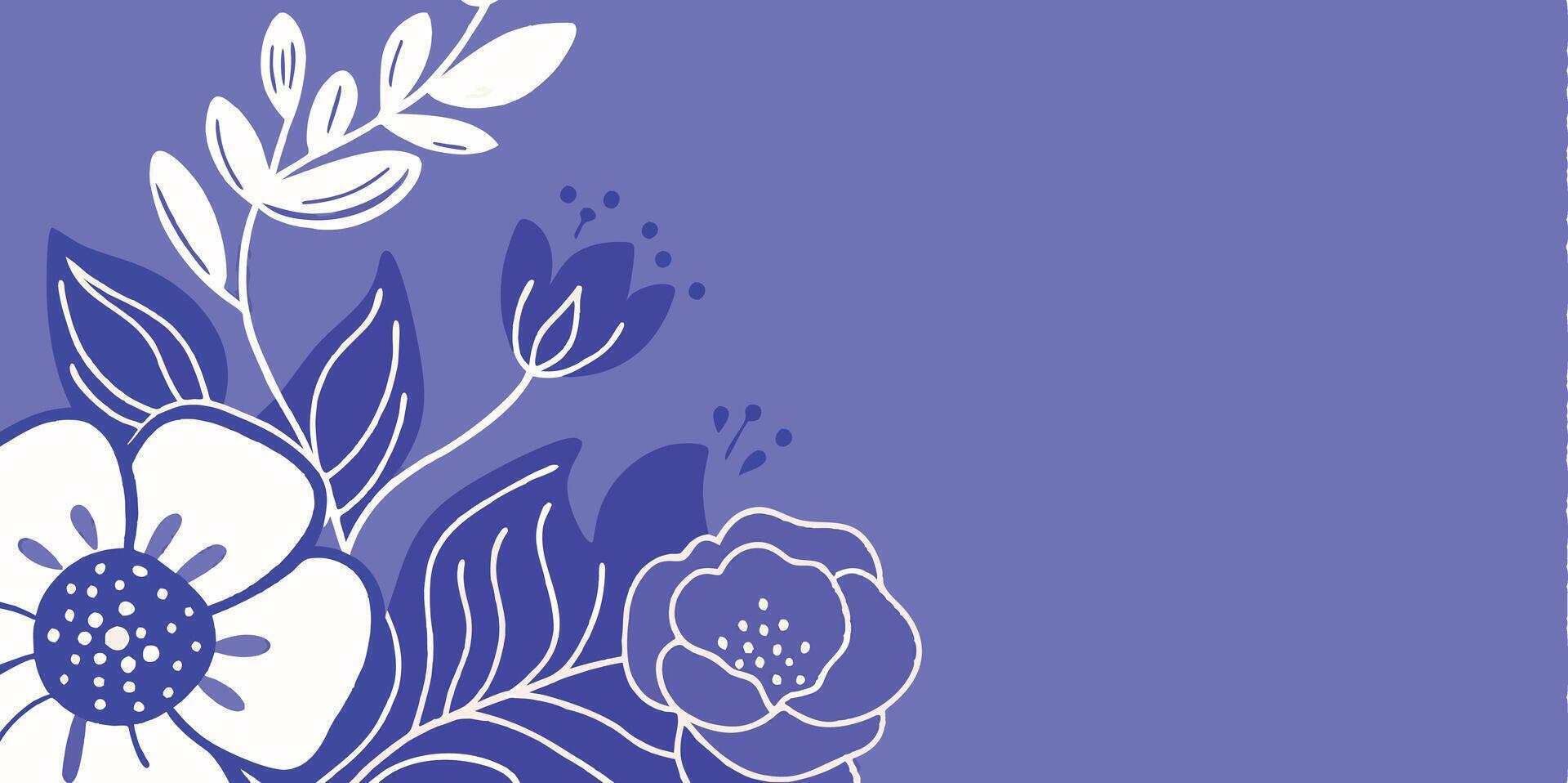 A purple background with a flower design vector