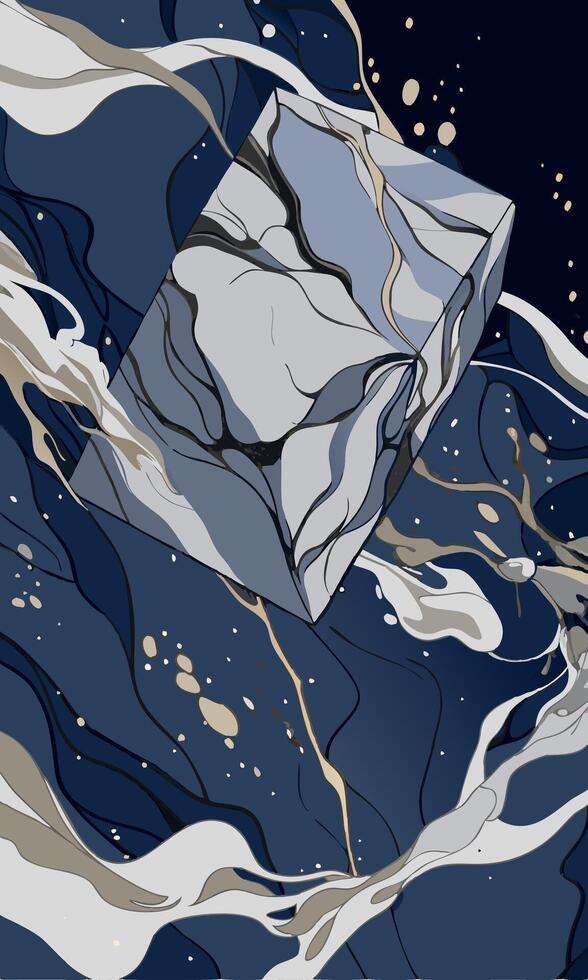Abstract Marble Texture Background vector