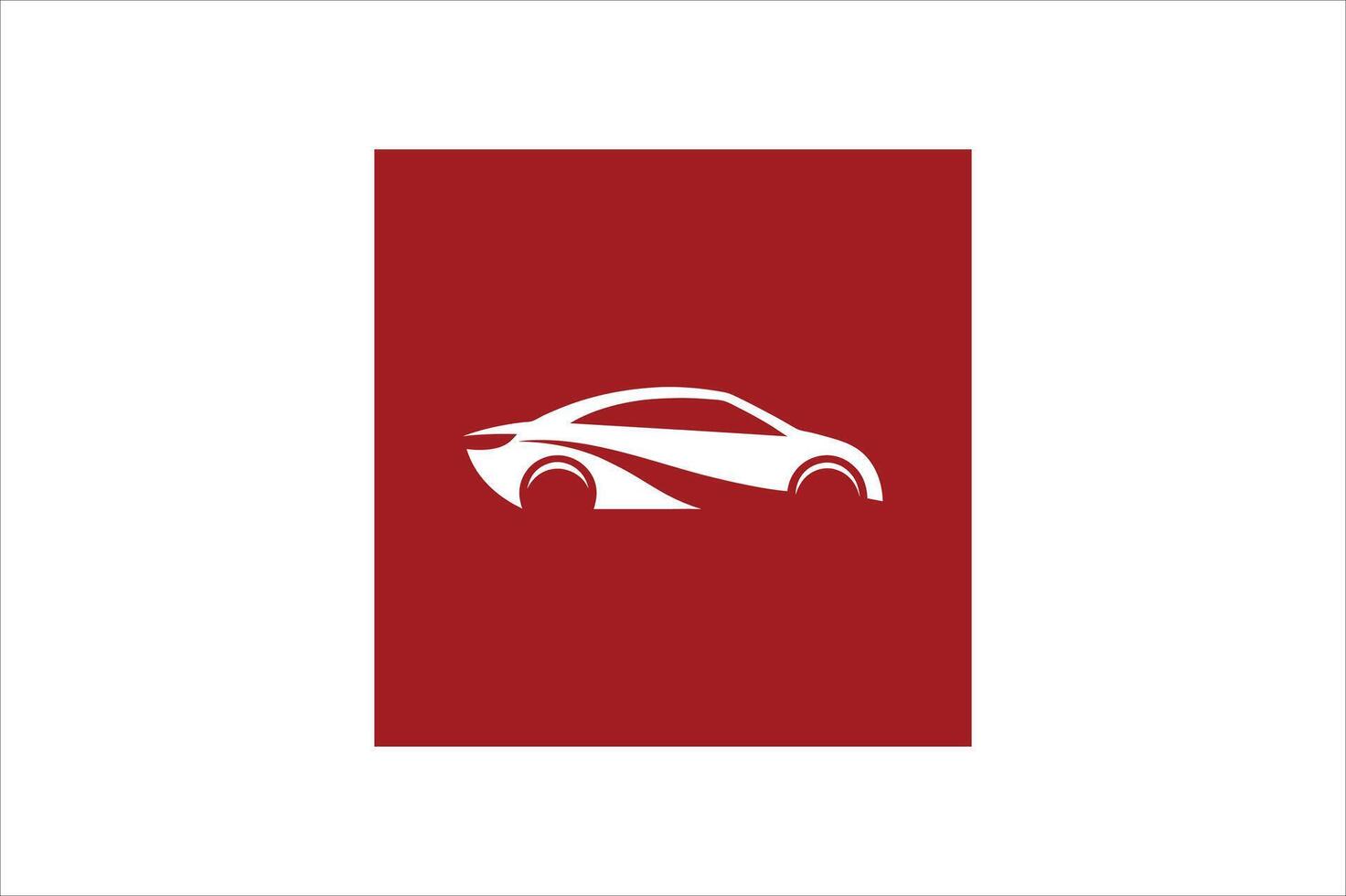 a simple future car logo design vector