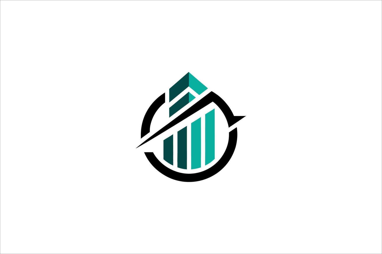 a finance logo design vector