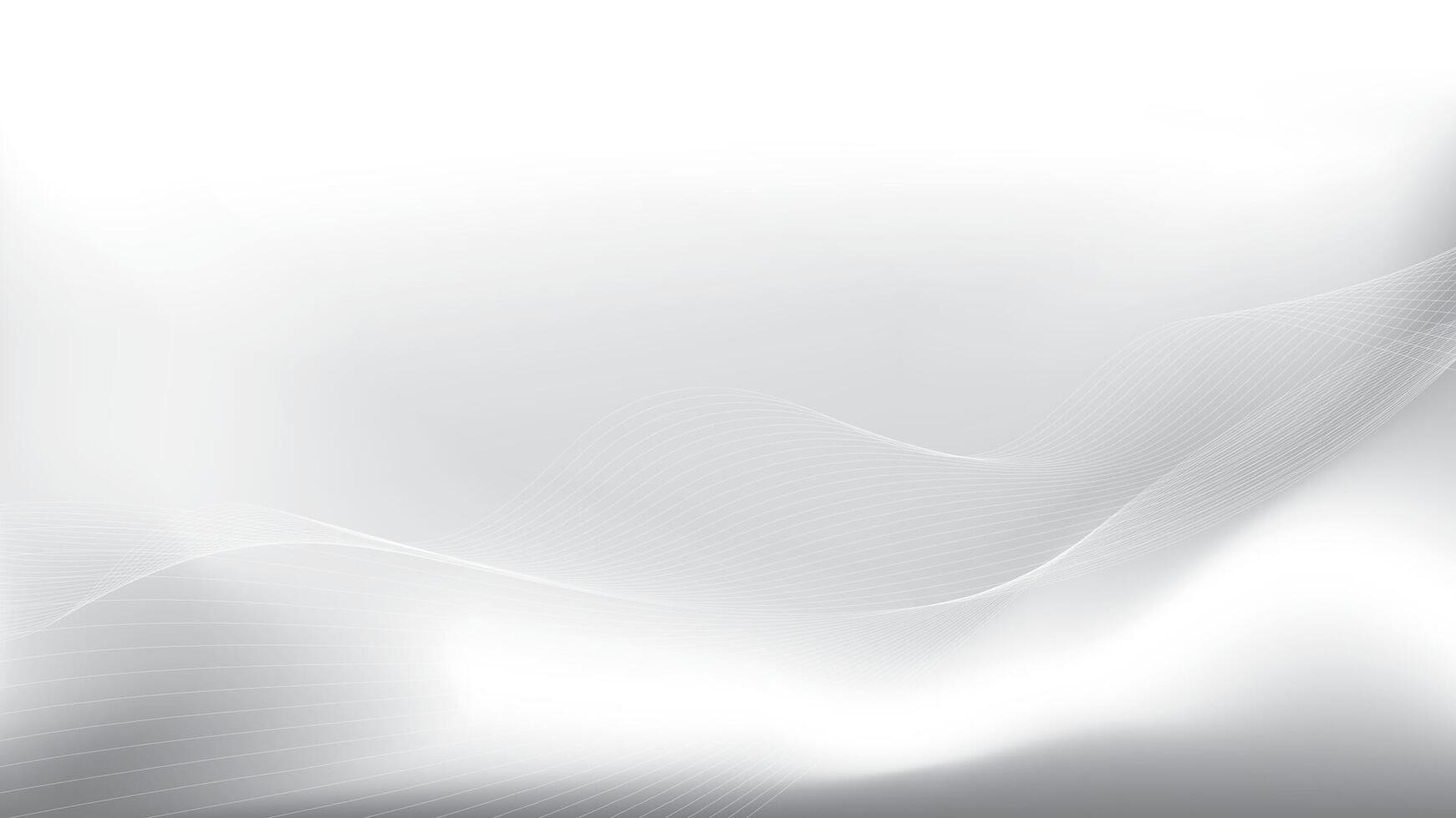 Abstract white and gray color, modern design stripes background with curve lines, wavy pattern. illustration. vector