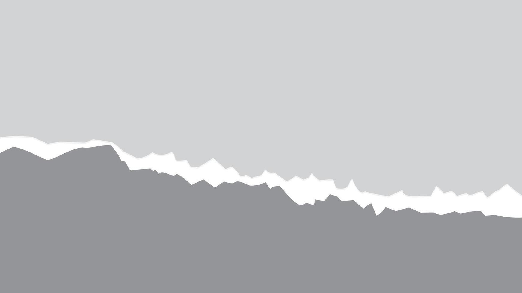 Abstract white and gray color background with torn paper. illustration. vector