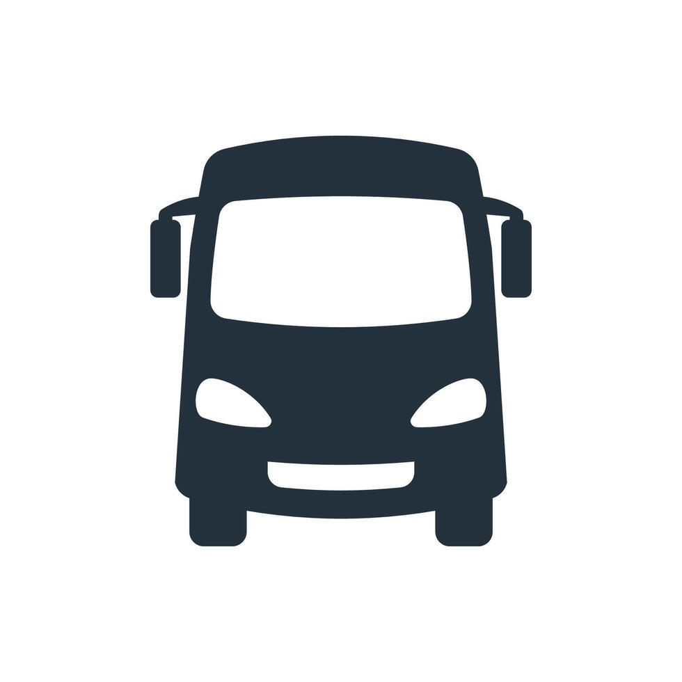 Bus Icon editable , isolated white background. This illustration is perfect for your creative design. vector