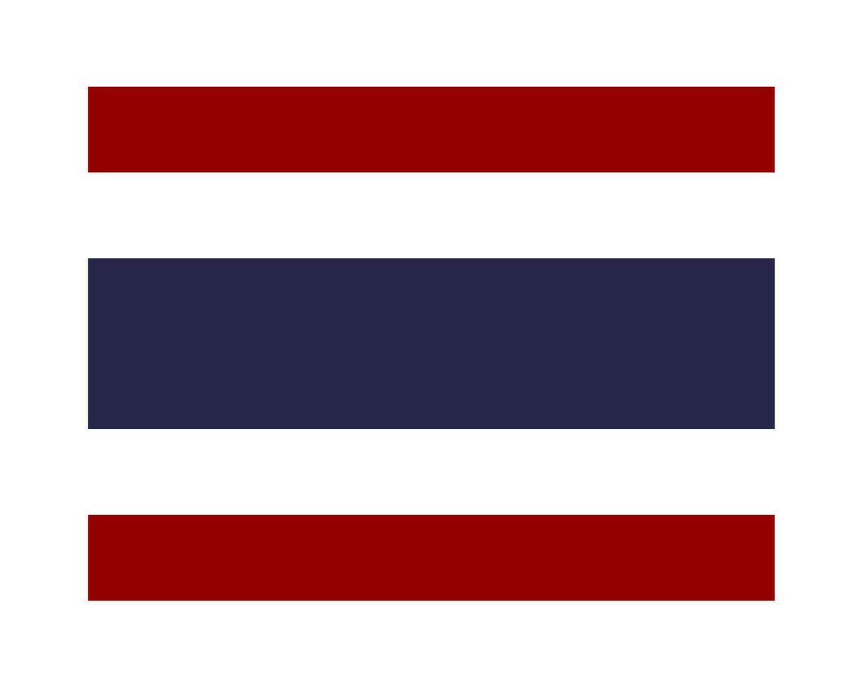 Illustration graphic of the Thai flag vector