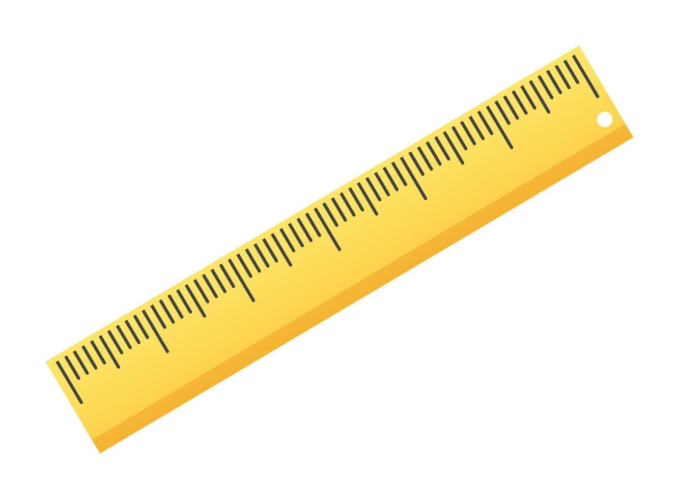 A ruler on a white background vector