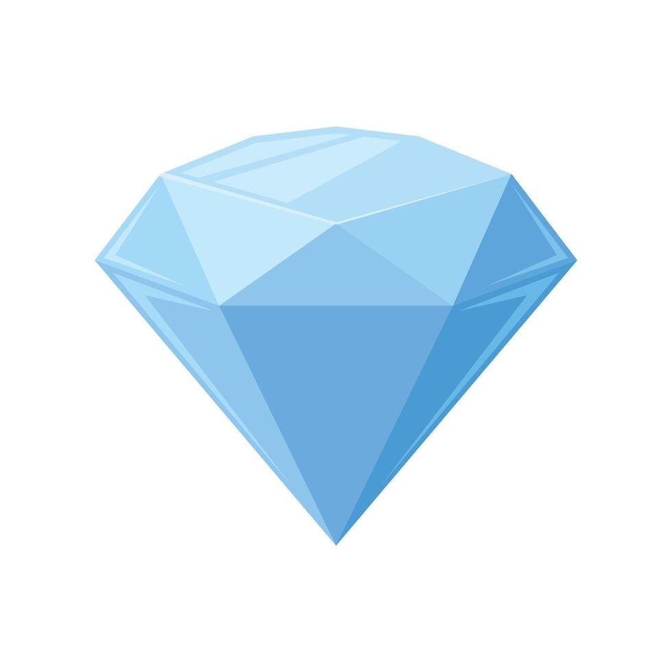 A blue diamond icon on a white background vector