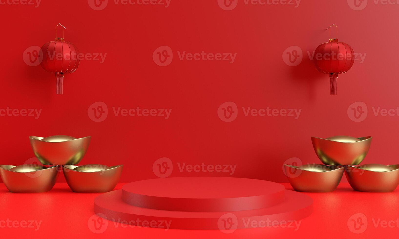 red pink orange gradient color background wallpaper pattern texture coin golden rich wealth healthy money lunar podium round circle stand showcase banner chinese new year happy 2025 2024 snake zodiac photo
