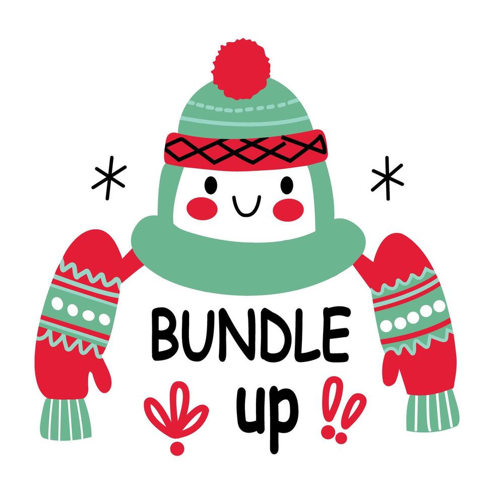 A flat sticker of a santa clause holding a map vector