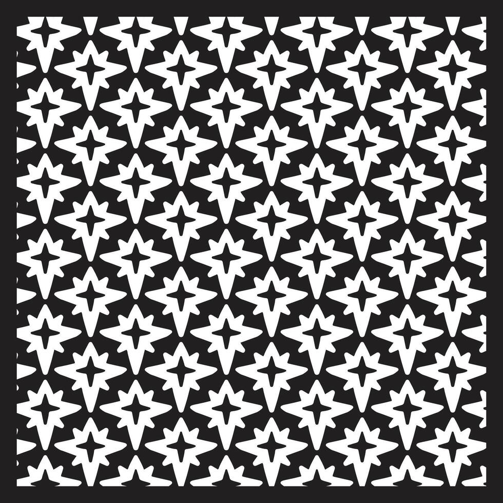 Black and White Star Pattern for Festive Design vector