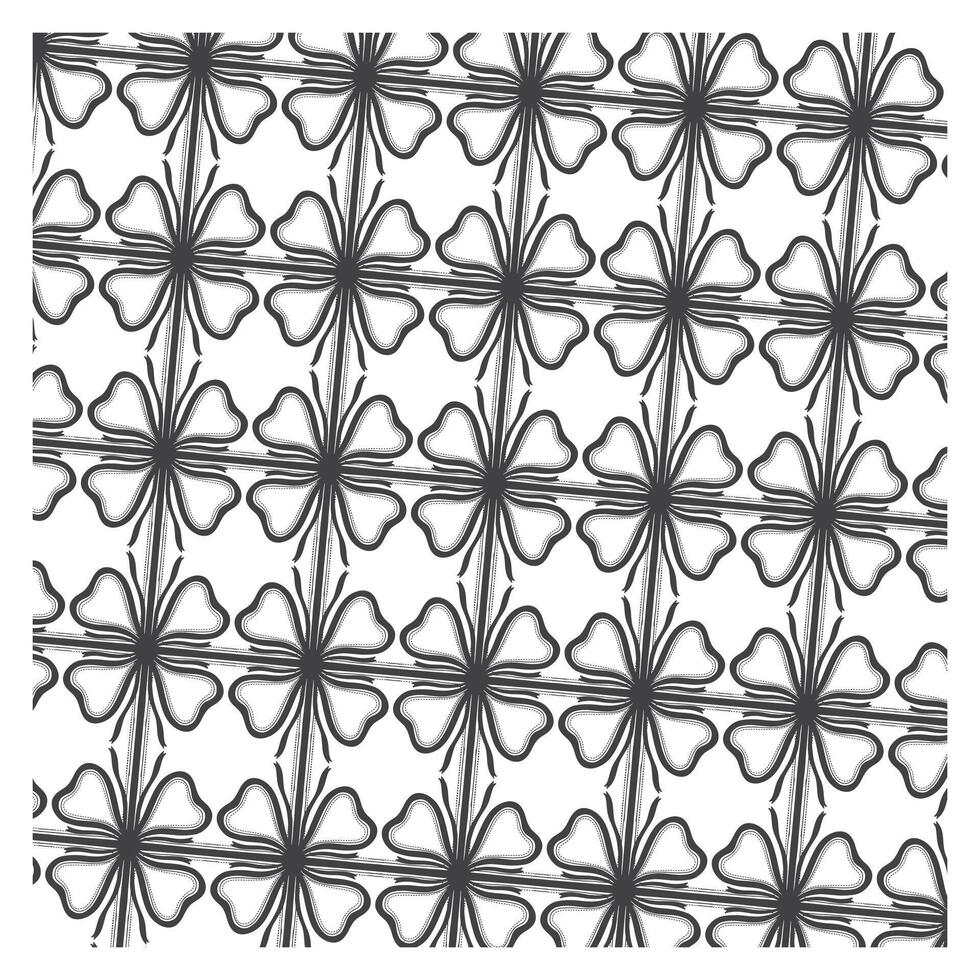 Black and White Floral and Bow Design for Christmas Theme vector