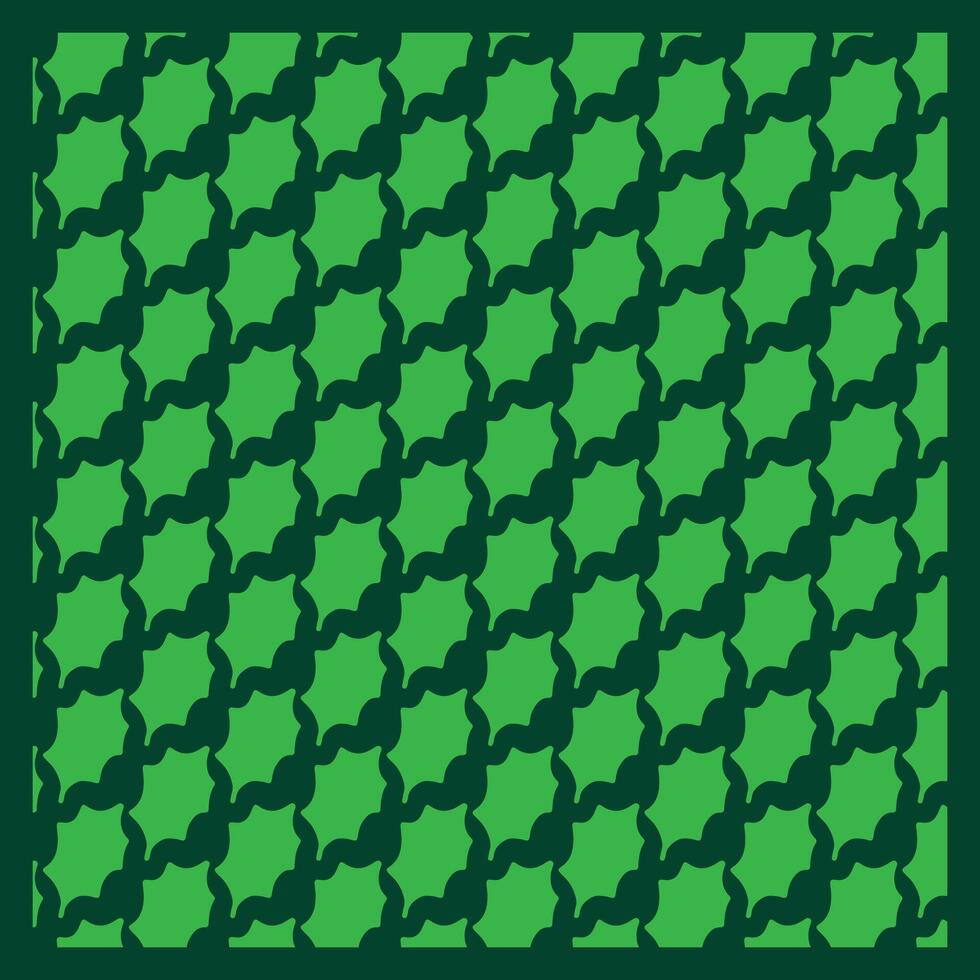 Green and Black Floral Pattern for Festive Season vector