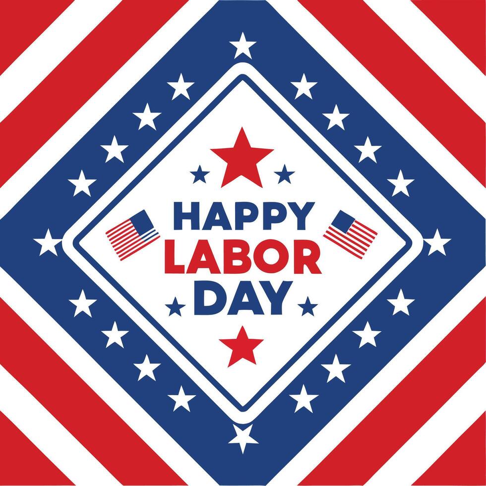 Happy labor day vector