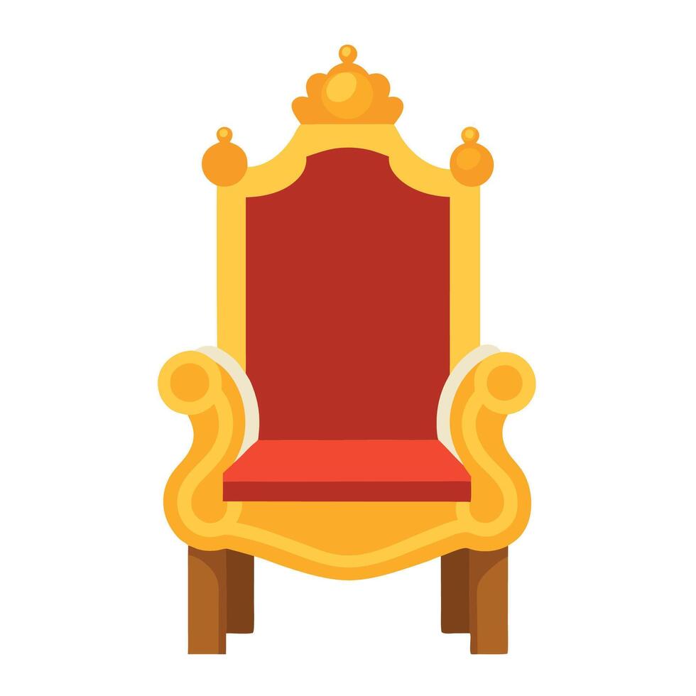 King's throne illustration vector