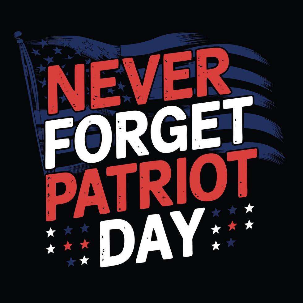 Happy Patriot day template design background vector