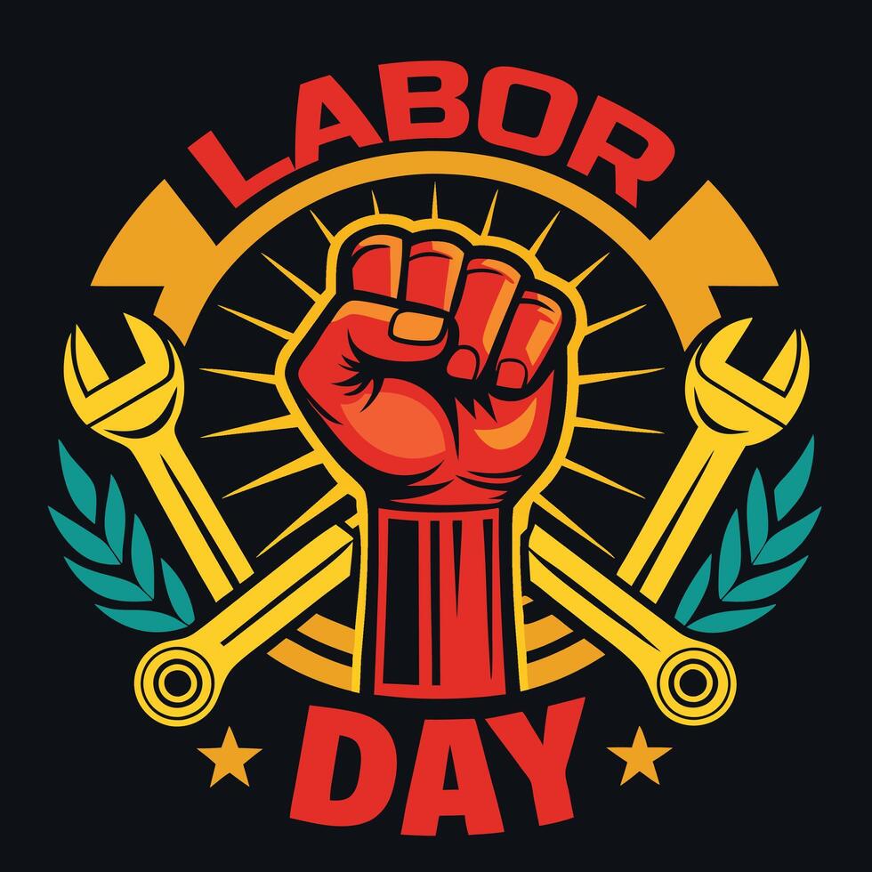 Labor day illustration vector
