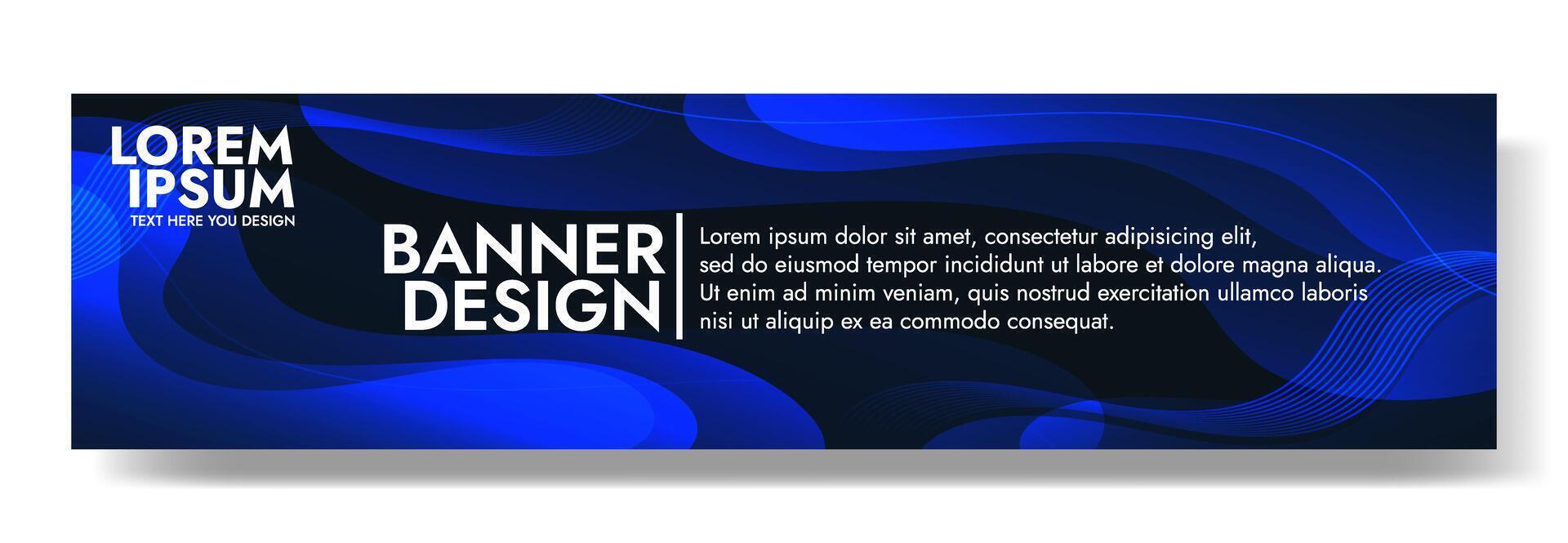 Abstract Blue Wave Background Template vector